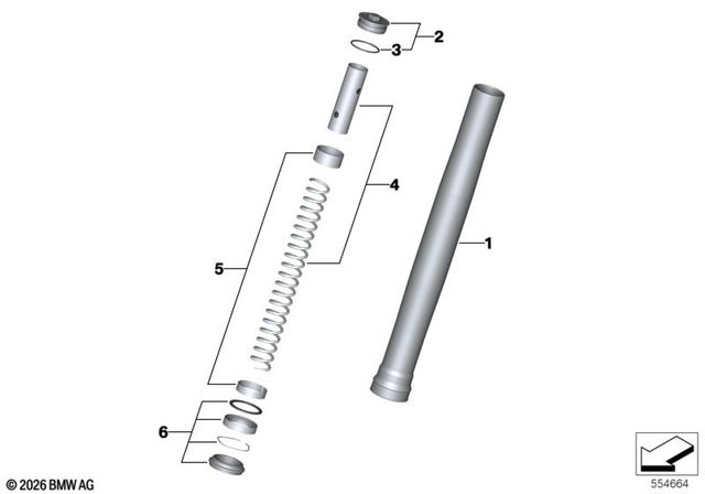 31428566096 - Front Axle, Front Suspension: O-Ring - 42.2X2.4 for BMW-Motorrad Image