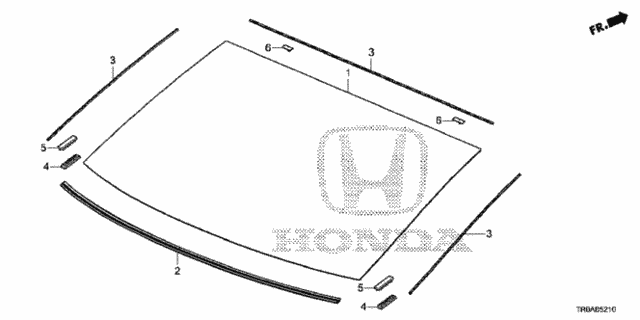 Rear Windshield for 2013 Honda Civic #0