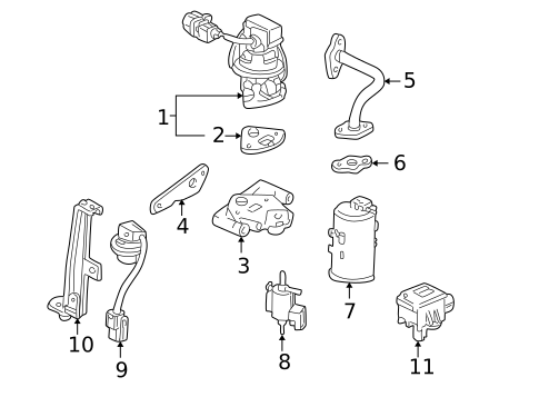 Emission Components for 1991 Acura NSX #0