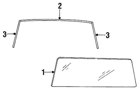 Reveal Moldings for 1989 Dodge Dynasty #0