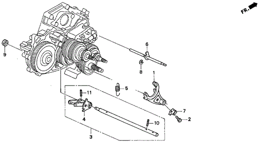 AT Shift Fork (1) for 1997 Acura CL #0