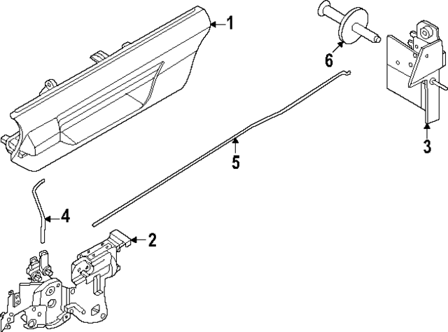 N1WZ2643400SH - : Tailgate Handle for Ford Image