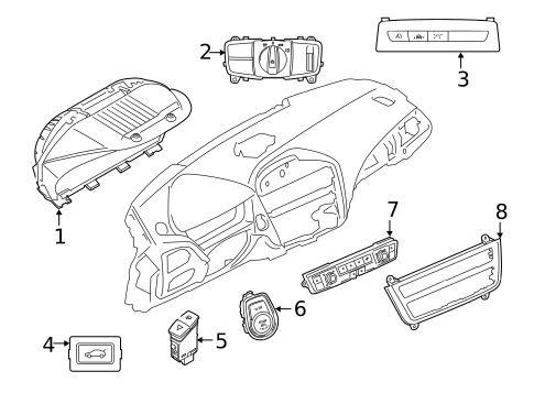Cluster & Switches for 2020 BMW M240i #0