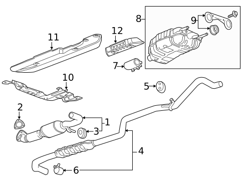 Exhaust Components for 2014 Chevrolet Volt #0