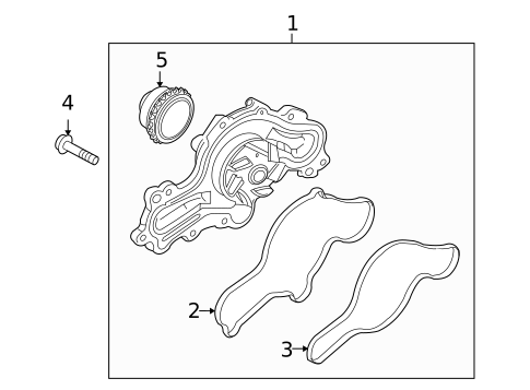 Water Pump & Related Components for 2010 Lincoln MKS #0