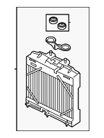 17117802662 - Cooling System: Auxiliary Radiator for BMW: 528i, 528i xDrive, 530i, 535d, 535d xDrive, 535i, 535i GT, 535i GT xDrive, 535i xDrive, 540i, 640i, 640i Gran Coupe, 640i xDrive, 640i xDrive Gran Coupe, 740i, 740Ld xDrive, 740Li, 740Li xDrive, ActiveHybrid 5 Image