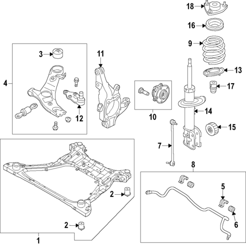 Suspension Components for 2025 Hyundai Santa Fe #0