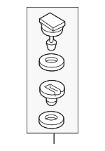 8F10TX6200R2 - Body: Spoiler Hardware Kit for Acura Image