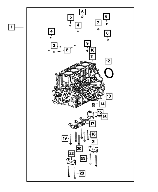 68043497AA - 2.4L ESS; Engine: Plug for Chrysler: 200, Sebring | Dodge: Avenger, Caliber, Dart, Journey | Fiat: 500X | Jeep: Cherokee, Compass, Patriot, Renegade | Ram: ProMaster City Image