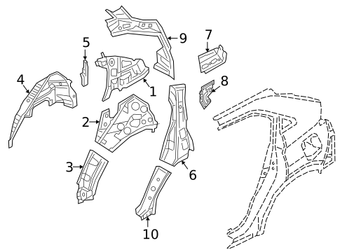 Inner Structure for 2025 Mitsubishi Eclipse Cross #0