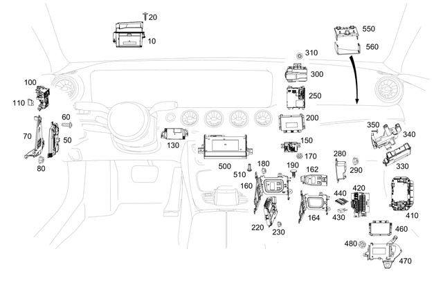 2389000803 - Electrical Equipment and Instruments: Control Unit for Mercedes-Benz: AMG GT 43, AMG GT 53, AMG GT 63, AMG GT 63 S, AMG GT 63 S E Performance, CLS450, CLS53 AMG, E400, E450, E53 AMG Image image