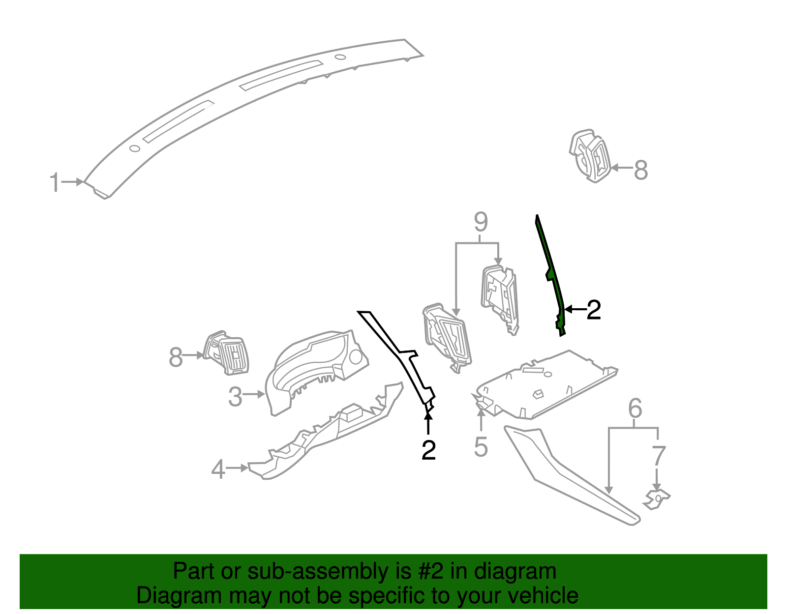 2014-2020 Infiniti Q50 Side Trim 68412-4GA1A | Faulkner Infiniti of ...