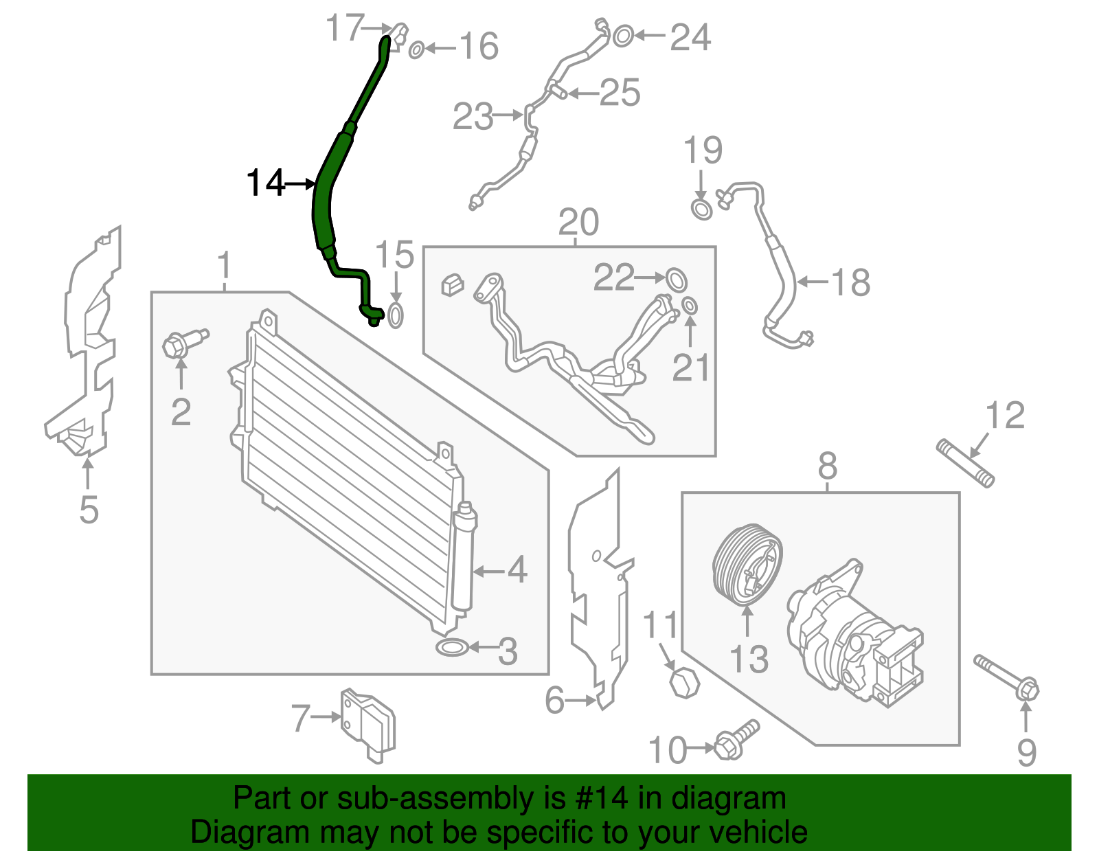 Return Hose - Nissan (92480-3JA0A)