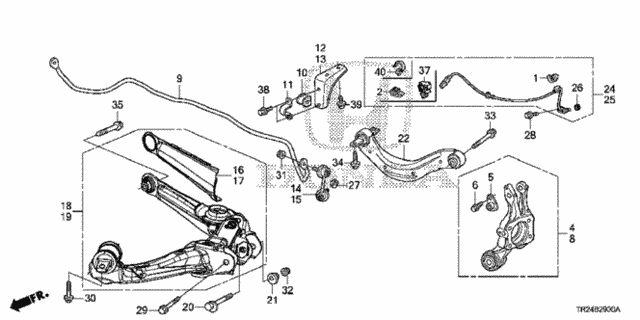 Rear Lower Arm for 2012 Honda Civic #0