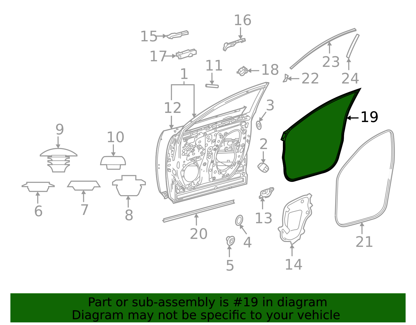 2022-2025 Lexus Door Weather-Strip 67861-F6010 | OEM Parts Online