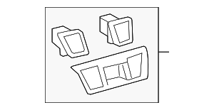 556700E041C0 - Body: Air Outlet for Toyota Image