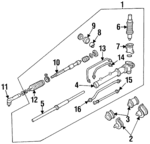 F4BZ3A713A - Steering: Power Steering Return Hose for Ford: Aspire Image