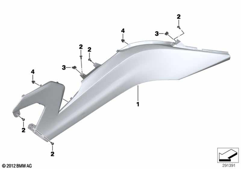 Motorcycle Trim Section, Windshield for 2011 BMW-Motorrad C 650 GT #16