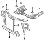 9046804156 - Cooling System: Under Cover Clip for Toyota Image