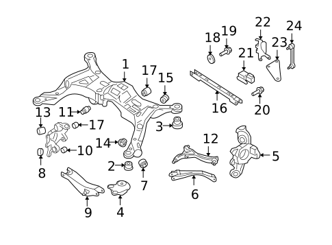 Rear Suspension for 2014 Volvo XC90 #6