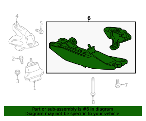 2016-2024 GM Transmission Mount 84119719 GM | GMPartsDirect.com