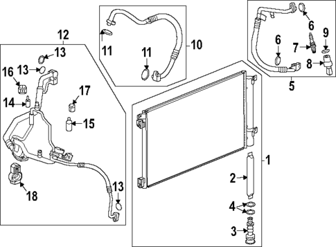 Condenser, Compressor & Lines for 2025 Buick Envista #0