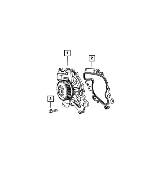 Water Pump and Related Parts for 2010 Dodge Charger #1