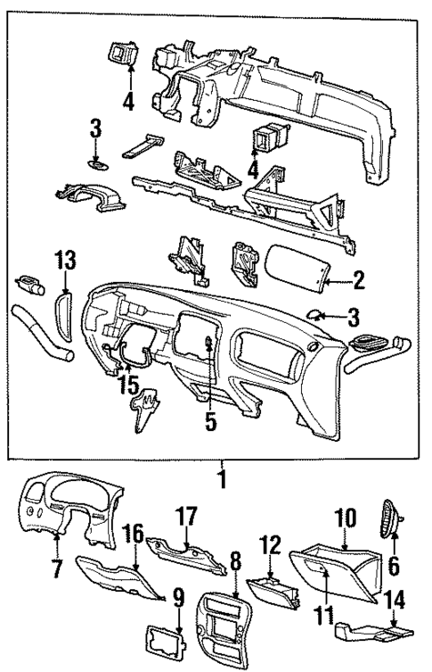 Instrument Panel for 1996 Ford Ranger #0