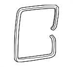 ZZM072651 - Body: Weatherstrip for Mazda: B2300, B2500, B3000, B4000 Image