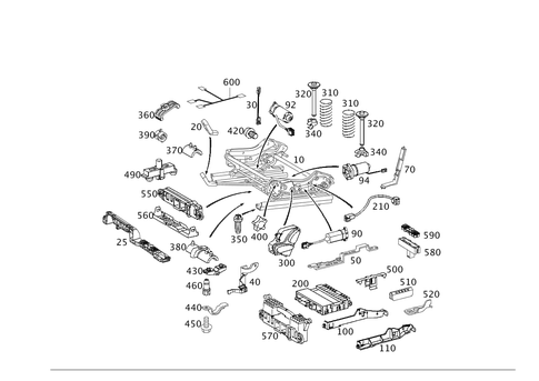 Seat Adjuster for 2003 Mercedes-Benz C32 AMG #0