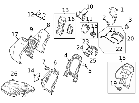 Passenger Seat Components for 2024 Mercedes-Benz S63 AMG E Performance #0