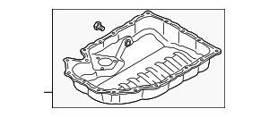 6J103600AF - Engine: Engine Oil Pan for Audi Image