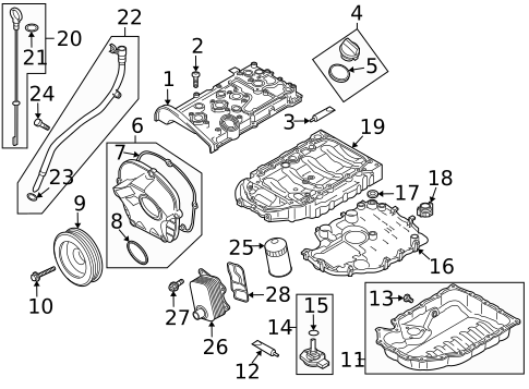 Engine Parts for 2024 Audi A3 Quattro #24