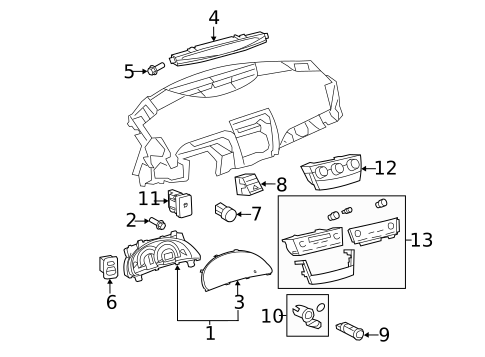 Ignition Lock for 2011 Toyota Camry #2