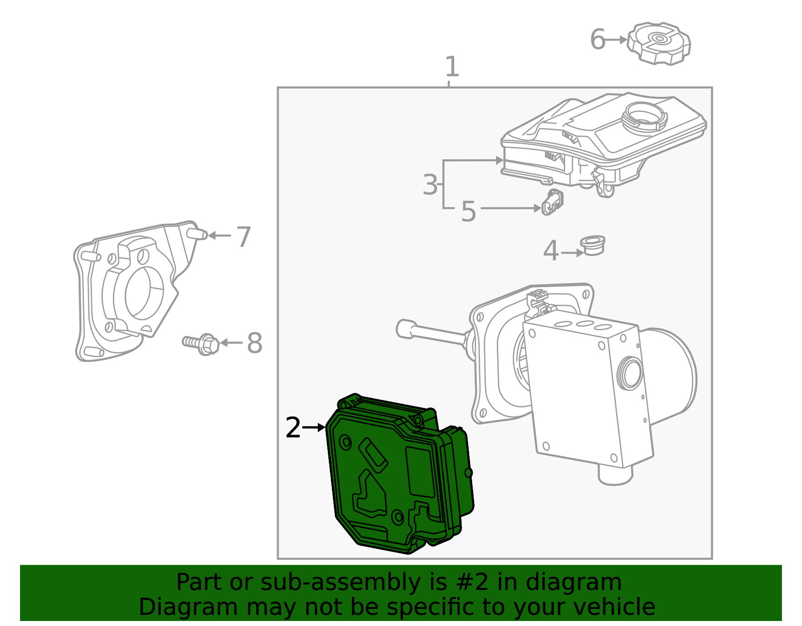 2020-2021 GM Electronic Brake Booster Control Module 84779555 ...