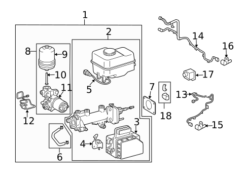 ABS Components for 2006 Lexus GX470 #0