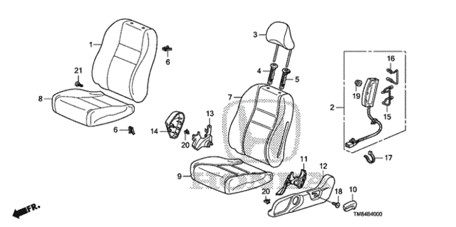 Front Seat (Driver Side) for 2010 Honda Insight #0