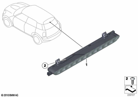 Third Stoplamp for 2010 Mini Cooper S #0