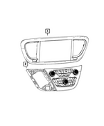 68437339AI - Interior Trim: Display Center Stack for Mopar Image