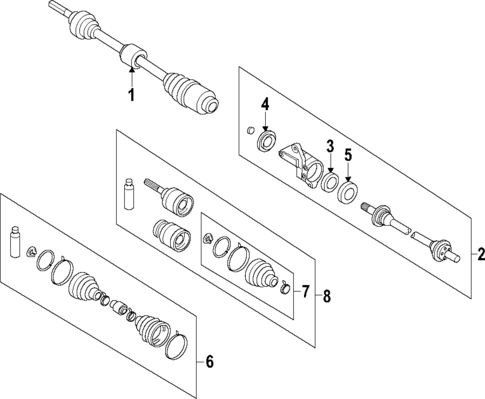 Axle Shafts & Joints for 2014 Mazda 5 #0