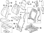 PR3Z6364417AE - : Seat Back Cover for Ford: Mustang Image