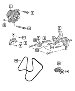 6505488AA - Electrical: Hex Screw And Washer for Mopar Image