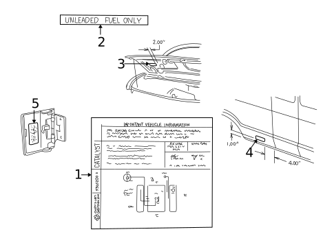 Labels for 1998 Dodge B3500 #0