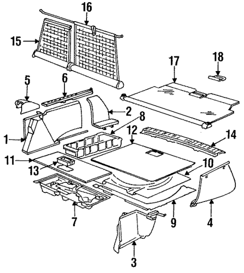 Interior Trim for 1993 BMW 525iT #1