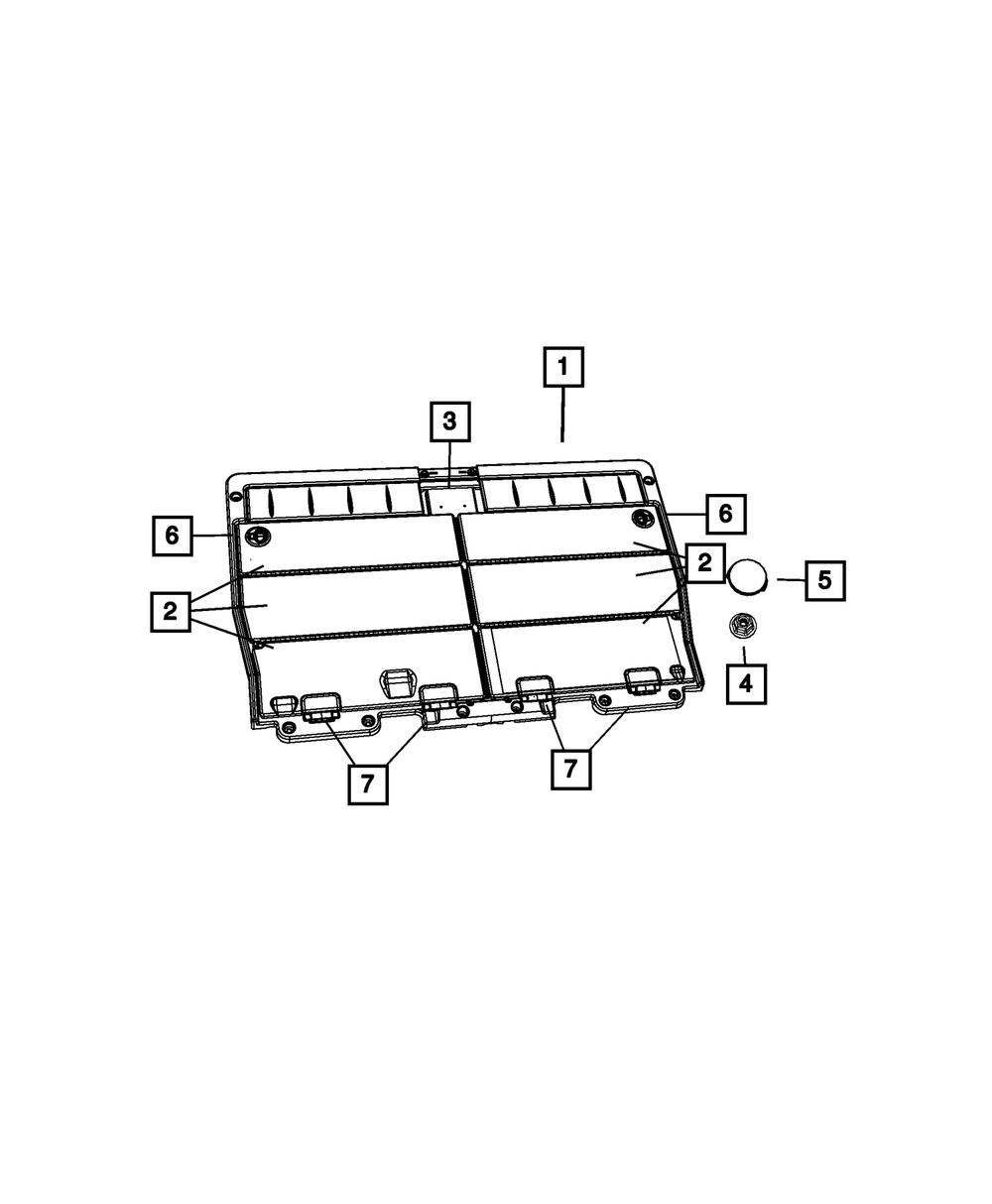 Load Floor Hinge Kit - Mopar (68306694AA)