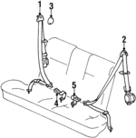 8982027550LK - Electrical: Belt &amp; Retractor for Hyundai: Tiburon Image