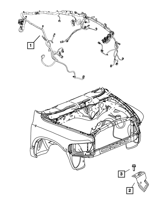 56055496AE - Electrical: Headlamp To Dash Wiring for Mopar Image image