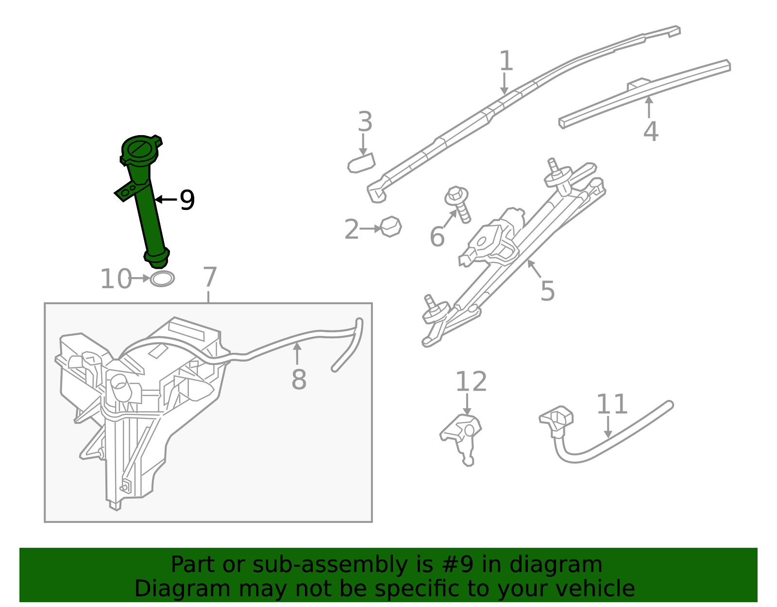 28915-3JA0C | Nissan Inlet-Washer Tank - Genuine OEM | 289153JA0C ...