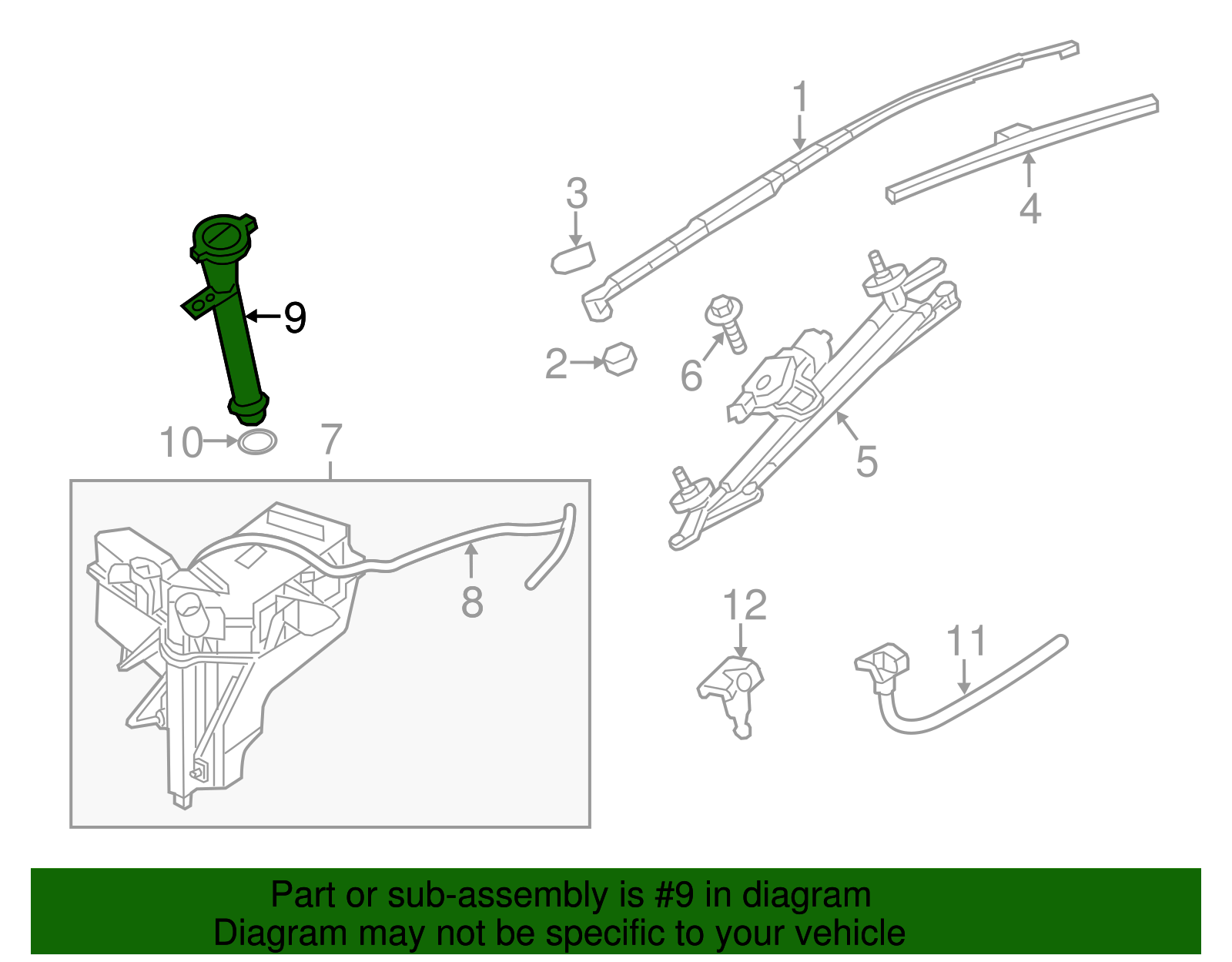 2013-2020 Nissan Pathfinder Filler Tube 28915-3JA0C