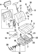 FOVY5462648A - Body: Recliner for Ford: Crown Victoria | Lincoln: Town Car | Mercury: Grand Marquis Image
